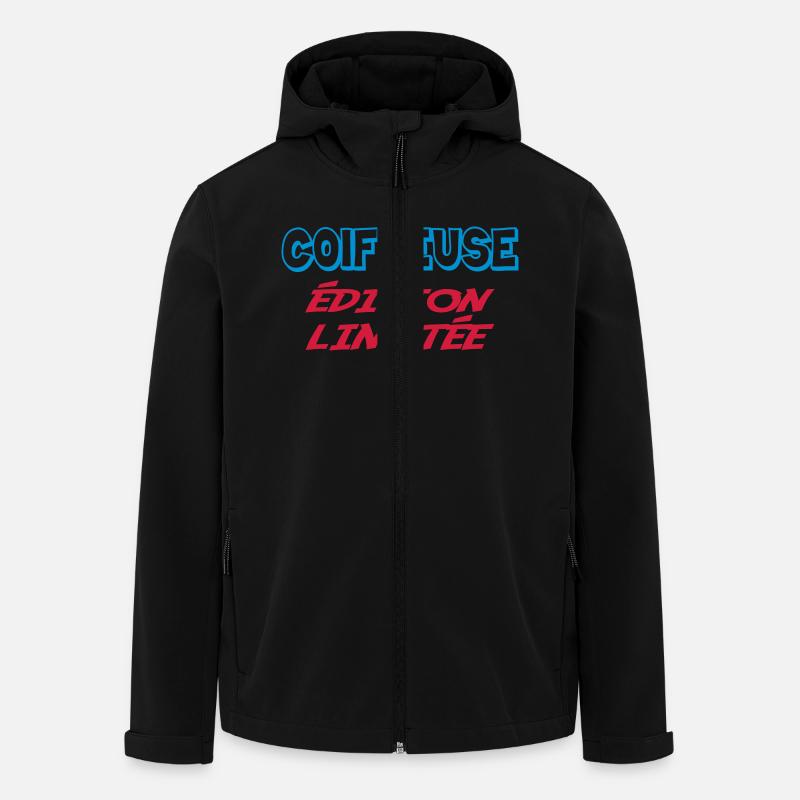 COIFFEUSE édition limitée - Veste softshell homme en polyester recyclé Stanley/Stella - noir