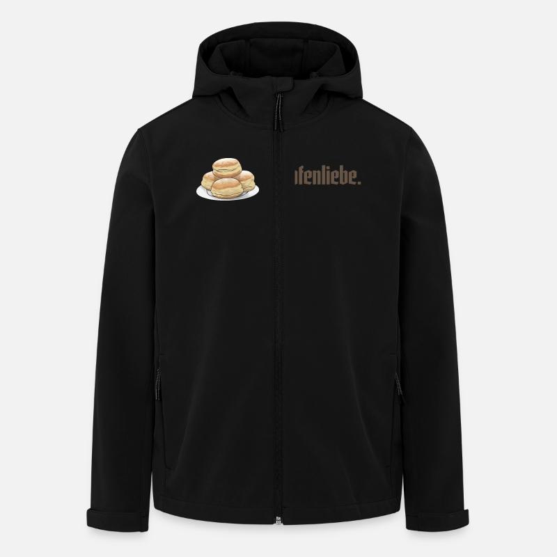 Krapfen // Illustration - Recycelte Männer Softshell-Jacke von Stanley/Stella - Schwarz