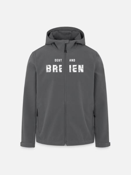 Deutschland Bremen - Vintage Textdesign - Recycelte Männer Softshell-Jacke von Stanley/Stella - Schwarz