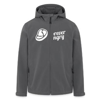 Steak Essen Geschenk Spruch Lustiges Geschenkidee - Recycelte Männer Softshell-Jacke von Stanley/Stella - Schwarz - Vorne - AI Model Male 185 light (185cm)