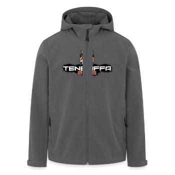 Teneriffa 2025 Party Fuchs - Recycelte Männer Softshell-Jacke von Stanley/Stella - Schwarz - Vorne - AI Model Male 185 light (185cm)