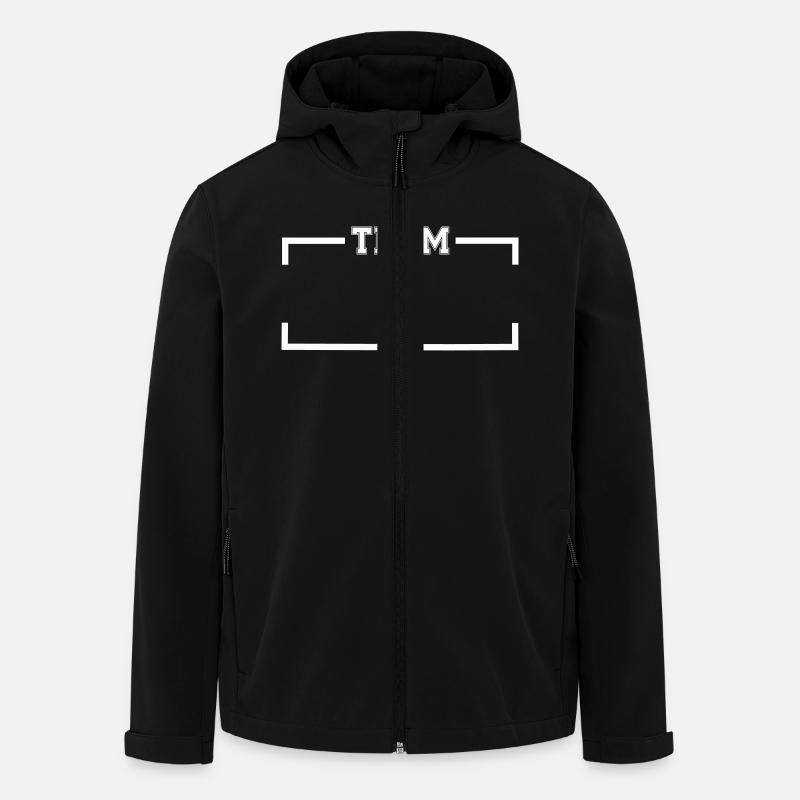 team - Men’s Recycled Softshell Jacket by Stanley/Stella - black