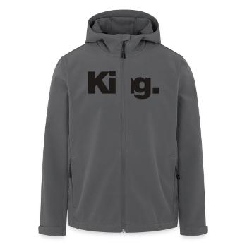 Roi 1C - Veste softshell homme en polyester recyclé Stanley/Stella - noir - Devant - AI Model Male 185 light (185cm)