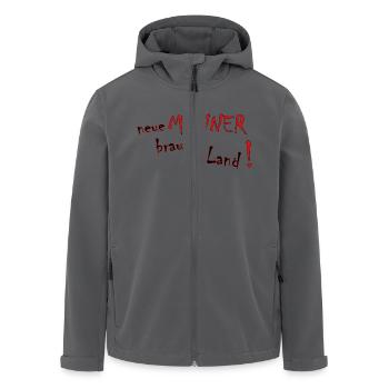 Nouvelle Hommes besoins Le pays - Veste softshell homme en polyester recyclé Stanley/Stella - noir - Devant - AI Model Male 185 light (185cm)