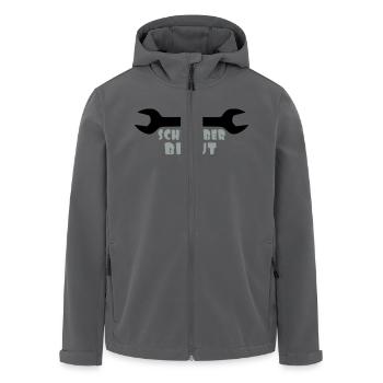 Schrauber-Braut - Recycelte Männer Softshell-Jacke von Stanley/Stella - Schwarz - Vorne - AI Model Male 185 light (185cm)