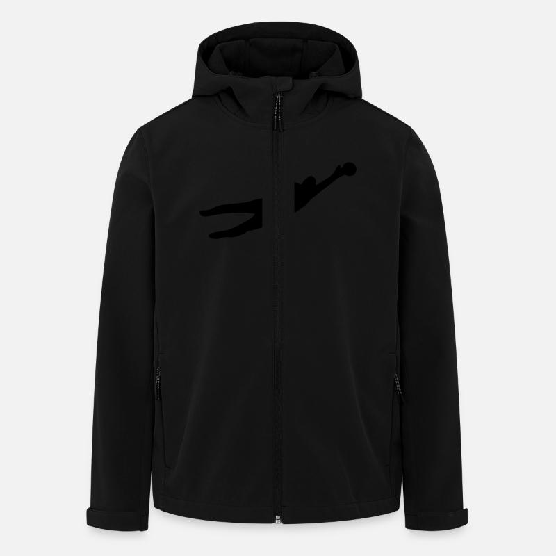 torwart - Recycelte Männer Softshell-Jacke von Stanley/Stella - Schwarz