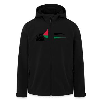 Free Palestine - Recycelte Männer Softshell-Jacke von Stanley/Stella - Schwarz - Vorne - AI Model Male 185 light (185cm)