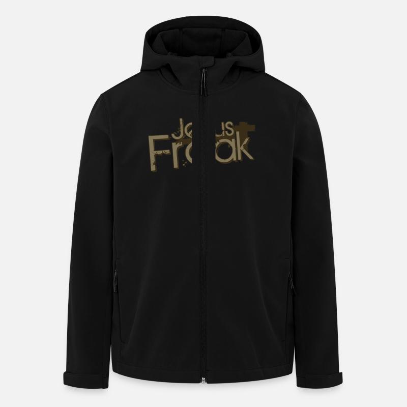 Jesus Freak - Recycelte Männer Softshell-Jacke von Stanley/Stella - Schwarz