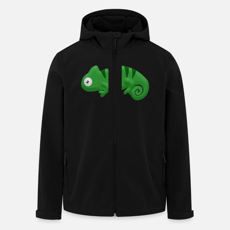 Felt Chameleon - Recycelte Männer Softshell-Jacke von Stanley/Stella - Schwarz