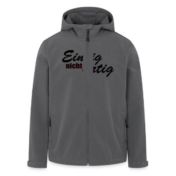 einzig nicht artig - Recycelte Männer Softshell-Jacke von Stanley/Stella - Schwarz - Vorne - AI Model Male 185 light (185cm)
