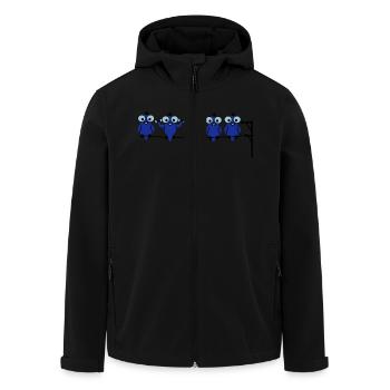 Vogel Sport - Recycelte Männer Softshell-Jacke von Stanley/Stella - Schwarz - Vorne - AI Model Male 185 light (185cm)