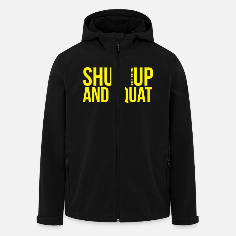 shut up and squat - Men’s Recycled Softshell Jacket by Stanley/Stella - black