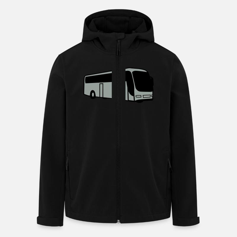 bus autobus bus driver - Men’s Recycled Softshell Jacket by Stanley/Stella - black