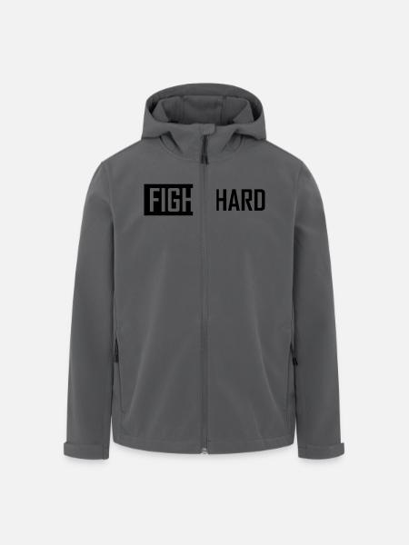 fight hard - Recycelte Männer Softshell-Jacke von Stanley/Stella - Schwarz