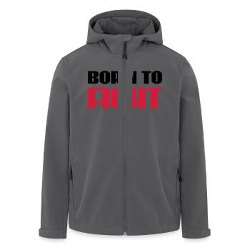 Born to fight - Veste softshell homme en polyester recyclé Stanley/Stella - noir - Devant - AI Model Male 185 light (185cm)
