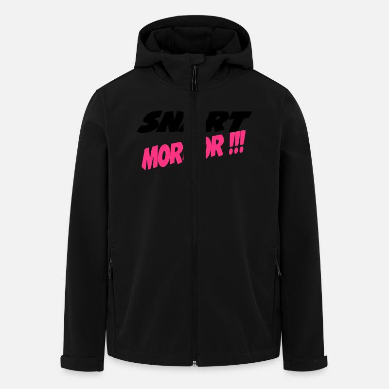 Snart mormor !!! - Recycelte Männer Softshell-Jacke von Stanley/Stella - Schwarz