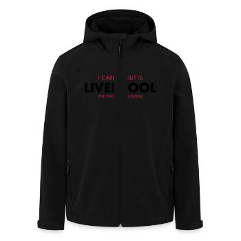 all i care about is liverpool - Men’s Recycled Softshell Jacket by Stanley/Stella - black - Front - AI Model Male 185 light (185cm)