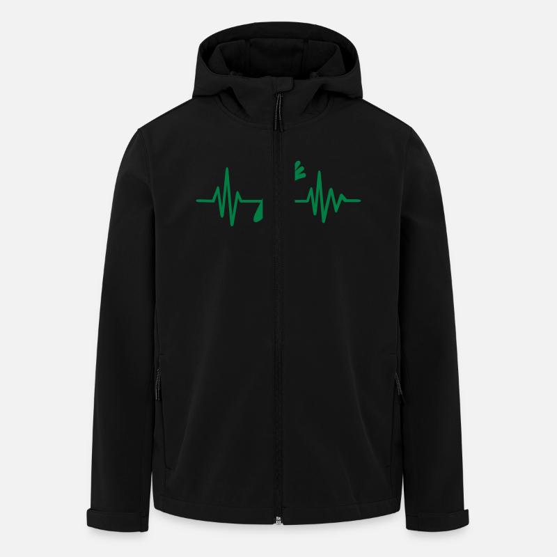 Vegetarier - Recycelte Männer Softshell-Jacke von Stanley/Stella - Schwarz