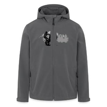 Trial - Recycelte Männer Softshell-Jacke von Stanley/Stella - Schwarz - Vorne - AI Model Male 185 light (185cm)
