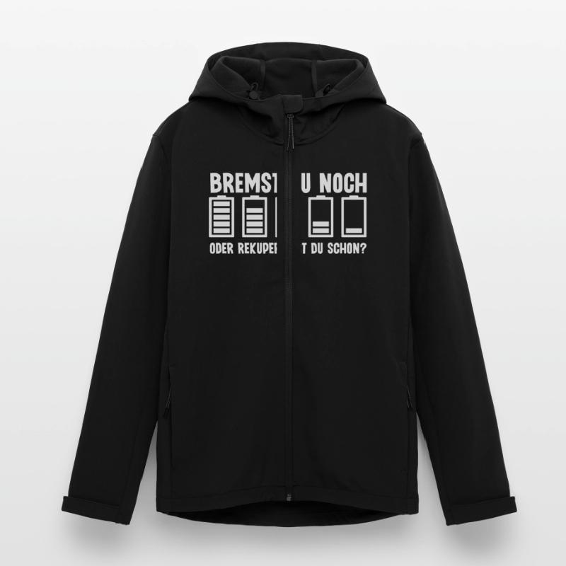 Bremst Du noch oder rekuperierst Du schon? Recycelte Männer Softshell-Jacke von Stanley/Stella