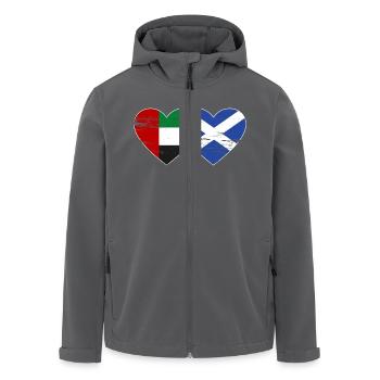 Vereinigte Arabische Emirate Schottland Flagge - Recycelte Männer Softshell-Jacke von Stanley/Stella - Schwarz - Vorne - AI Model Male 185 light (185cm)