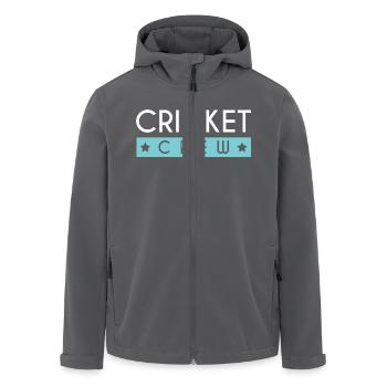Cricket Crew - Recycelte Männer Softshell-Jacke von Stanley/Stella - Schwarz - Vorne - AI Model Male 185 light (185cm)