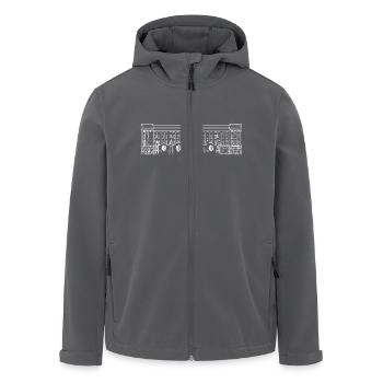 Buckingham Palace Londres - Veste softshell homme en polyester recyclé Stanley/Stella - noir - Devant - AI Model Male 185 light (185cm)