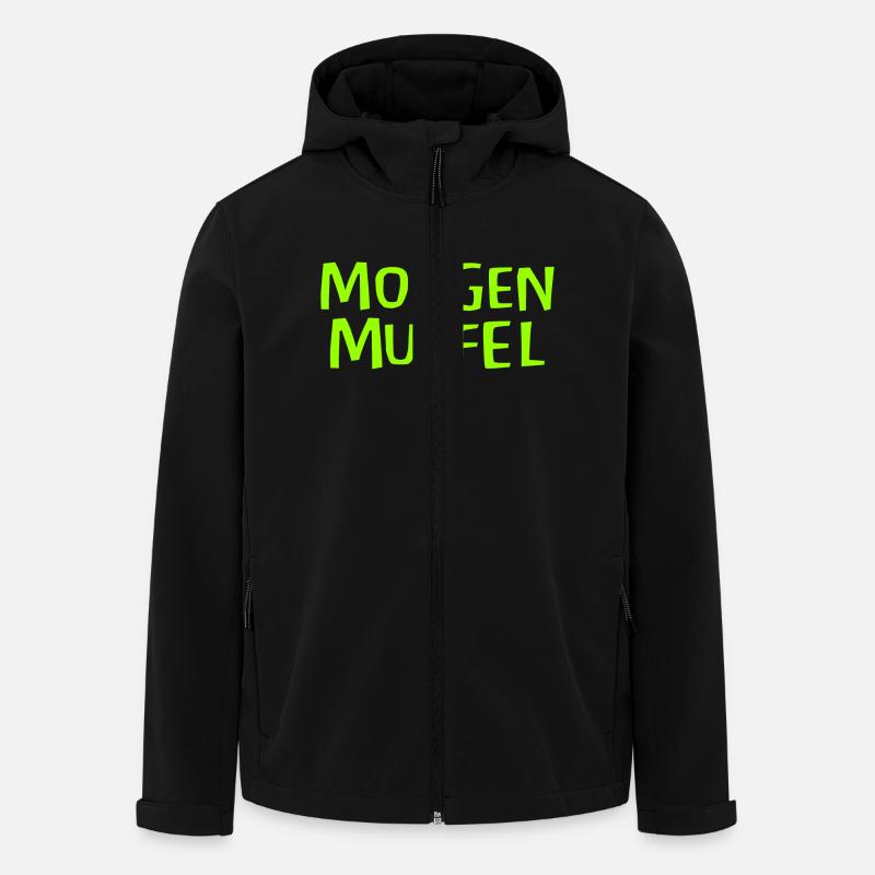 Morgenmuffel - Recycelte Männer Softshell-Jacke von Stanley/Stella - Schwarz