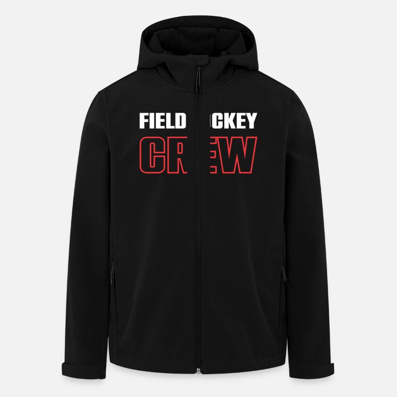 Équipe de hockey sur gazon - Veste softshell homme en polyester recyclé Stanley/Stella - noir