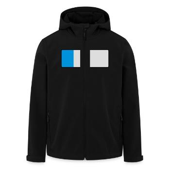 _blank_kurz - Men’s Recycled Softshell Jacket by Stanley/Stella - black - Front - AI Model Male 185 light (185cm)