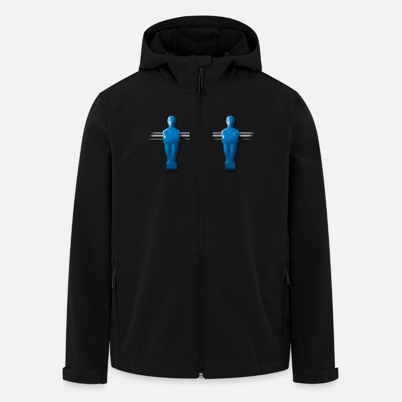 Kickerspieler - Recycelte Männer Softshell-Jacke von Stanley/Stella - Schwarz