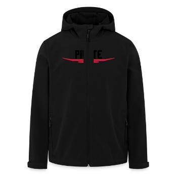 Pilote hélice aile - Veste softshell homme en polyester recyclé Stanley/Stella - noir - Devant - AI Model Male 185 light (185cm)