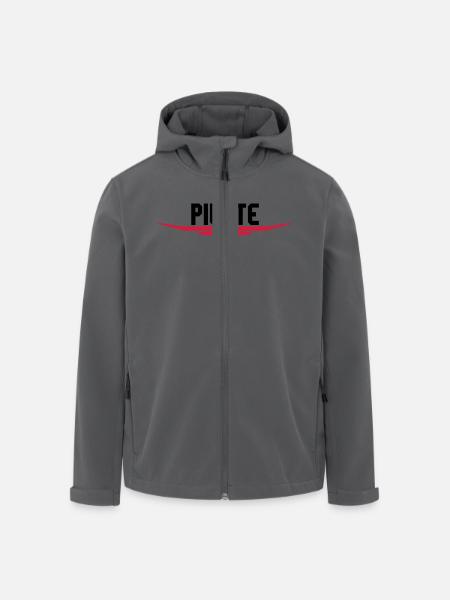 Pilote hélice aile - Veste softshell homme en polyester recyclé Stanley/Stella - noir