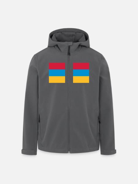 Arménie (V) - Recycelte Männer Softshell-Jacke von Stanley/Stella - Schwarz
