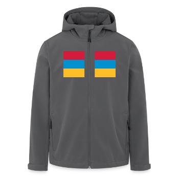 Arménie (V) - Recycelte Männer Softshell-Jacke von Stanley/Stella - Anthrazit - Vorne - AI Model Male 185 light (185cm)