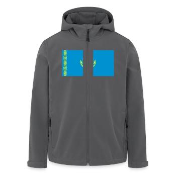 kazakstan flag - Recycelte Männer Softshell-Jacke von Stanley/Stella - Schwarz - Vorne - AI Model Male 185 light (185cm)