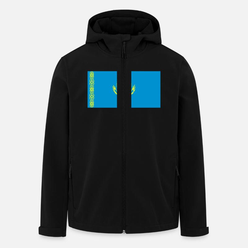 kazakstan flag - Recycelte Männer Softshell-Jacke von Stanley/Stella - Schwarz