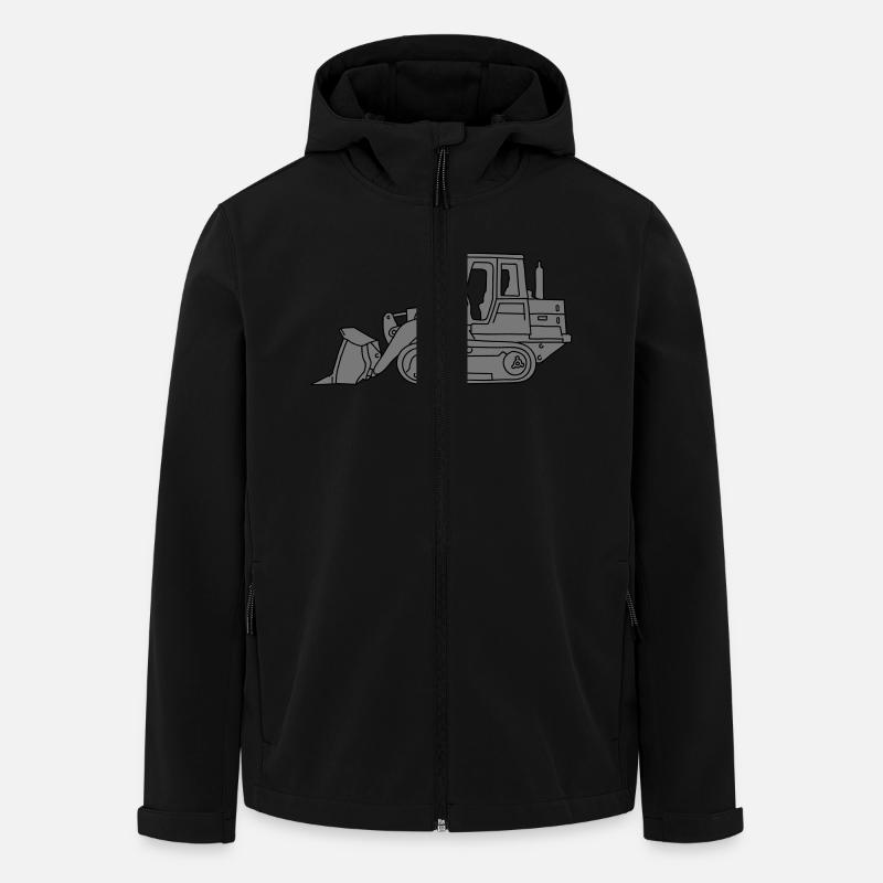 Bulldozer Planierraube 2 - Recycelte Männer Softshell-Jacke von Stanley/Stella - Schwarz