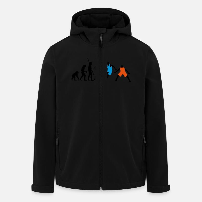 evolution_basketball_072011_h_3c - Recycelte Männer Softshell-Jacke von Stanley/Stella - Schwarz