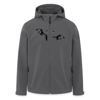 Fledermaus - Recycelte Männer Softshell-Jacke von Stanley/Stella - Schwarz - Vorne - AI Model Male 185 light (185cm)