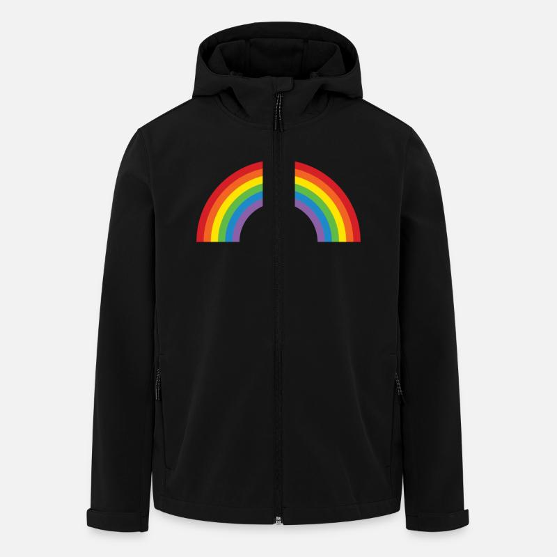 Rainbow - Men’s Recycled Softshell Jacket by Stanley/Stella - black