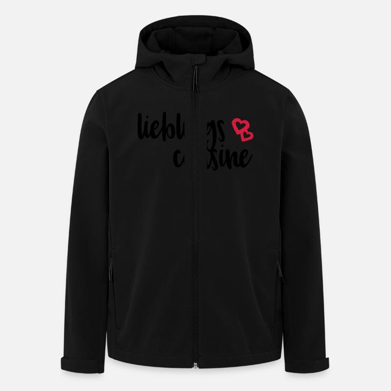 Lieblingscousine Cousine Cousinen Sprüche Geschenk - Recycelte Männer Softshell-Jacke von Stanley/Stella - Schwarz