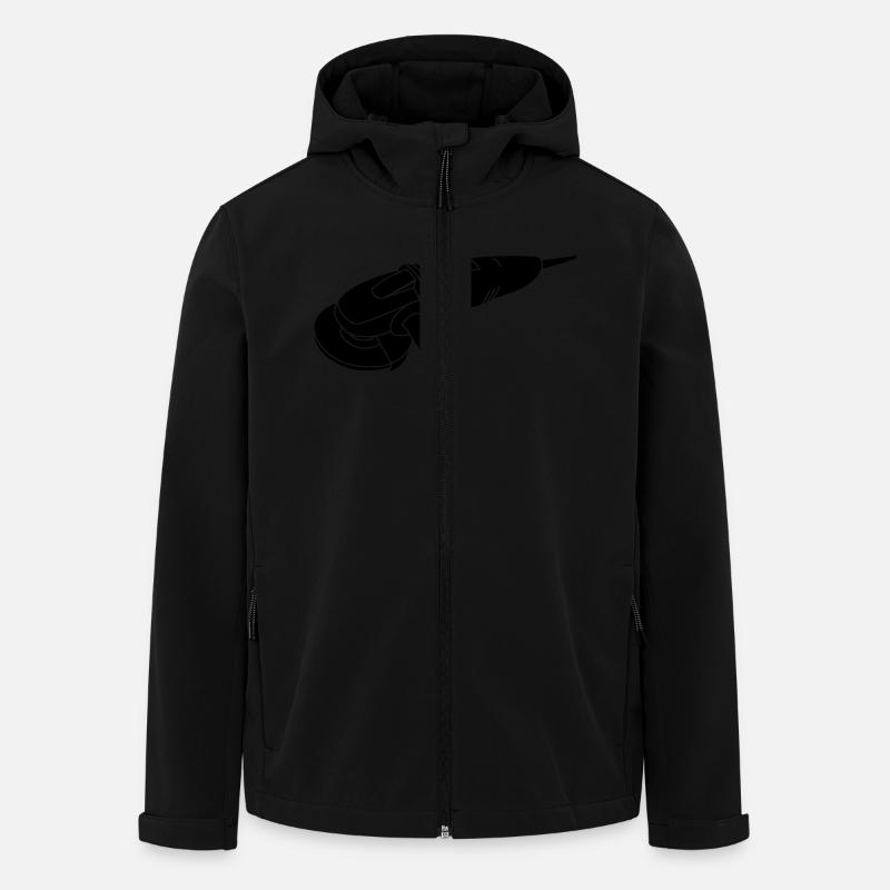 Winkelschleifer - Recycelte Männer Softshell-Jacke von Stanley/Stella - Schwarz