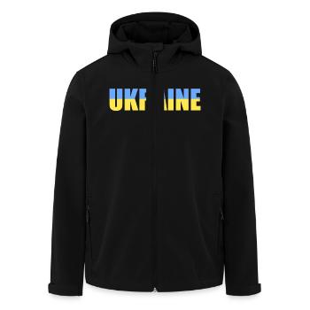 ukraine - Veste softshell homme en polyester recyclé Stanley/Stella - noir - Devant - AI Model Male 185 light (185cm)