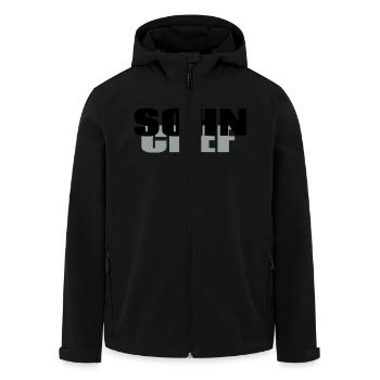 Sohn Chef - Recycelte Männer Softshell-Jacke von Stanley/Stella - Schwarz - Vorne - AI Model Male 185 light (185cm)