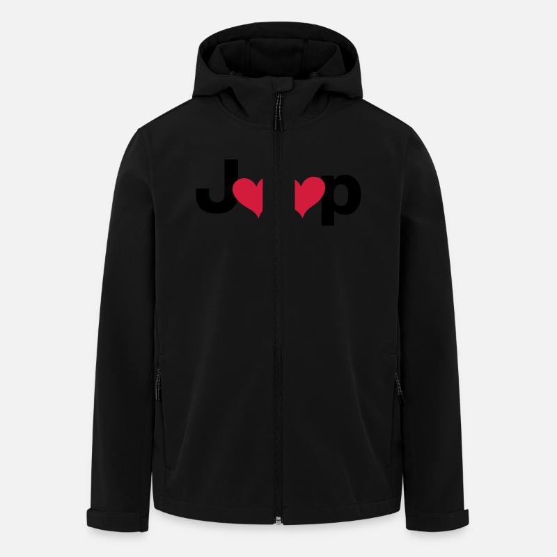 Jeep Love - Autonaut.com - Men’s Recycled Softshell Jacket by Stanley/Stella - black