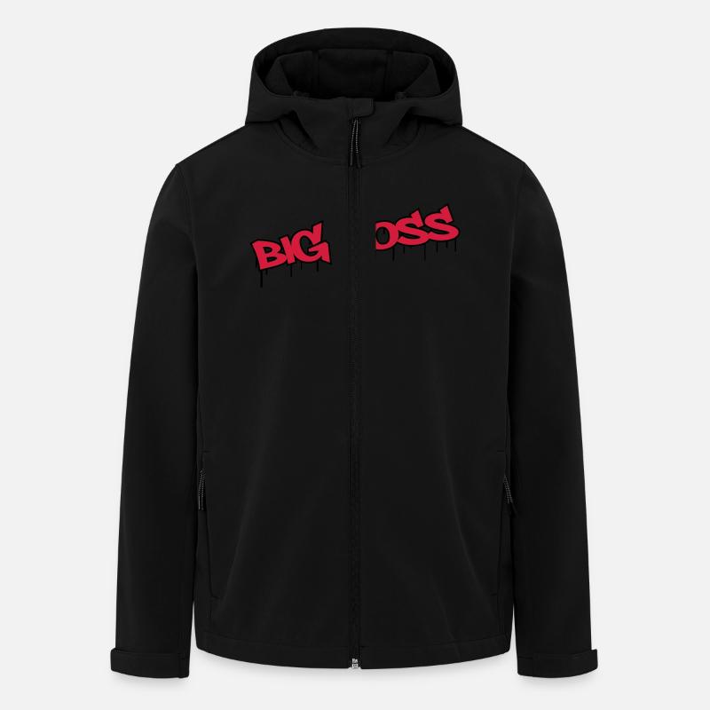 Big Boss - Recycelte Männer Softshell-Jacke von Stanley/Stella - Schwarz