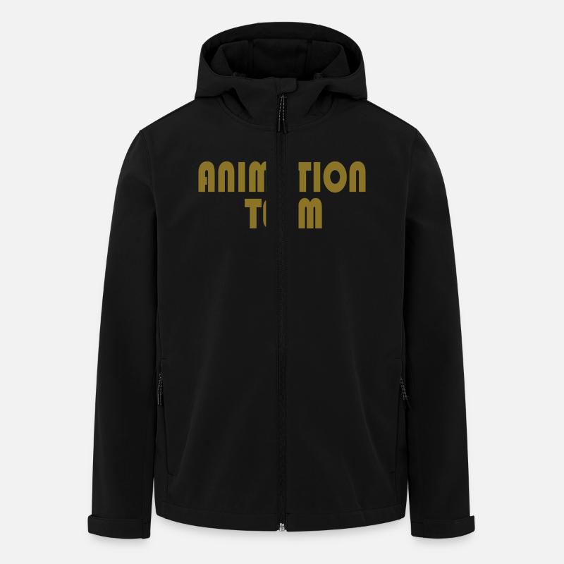 animation team - Recycelte Männer Softshell-Jacke von Stanley/Stella - Schwarz