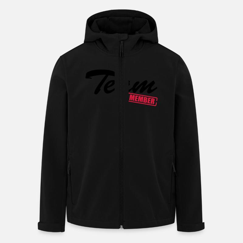 team_member2 - Veste softshell homme en polyester recyclé Stanley/Stella - noir