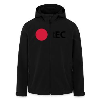 RECORD - Recycelte Männer Softshell-Jacke von Stanley/Stella - Schwarz - Vorne - AI Model Male 185 light (185cm)